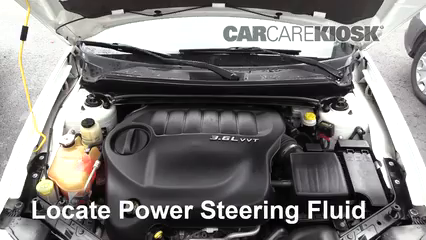 2013 Dodge Avenger SE 3.6L V6 FlexFuel Liquide de direction assistée Vérifier le niveau de liquide